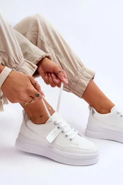 Clearance Klasyczne Damskie Buty Sportowe Białe Ronesha Damskie Buty Sportowe Na Platformie|Sneakersy Damskie