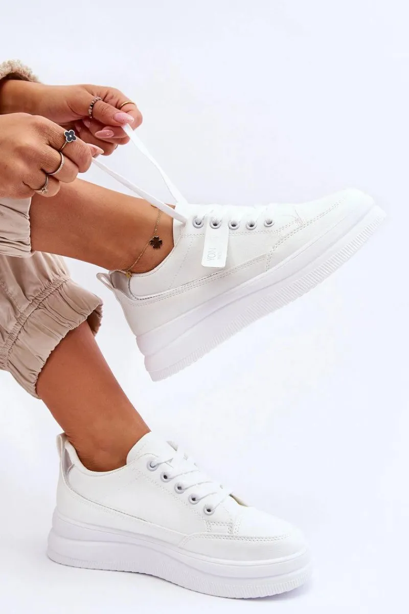 Clearance Klasyczne Damskie Buty Sportowe Białe Ronesha Damskie Buty Sportowe Na Platformie|Sneakersy Damskie