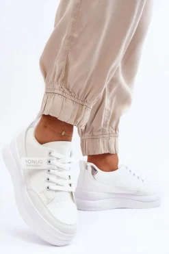 Clearance Klasyczne Damskie Buty Sportowe Białe Ronesha Damskie Buty Sportowe Na Platformie|Sneakersy Damskie