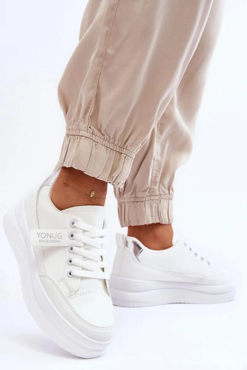 Clearance Klasyczne Damskie Buty Sportowe Białe Ronesha Damskie Buty Sportowe Na Platformie|Sneakersy Damskie