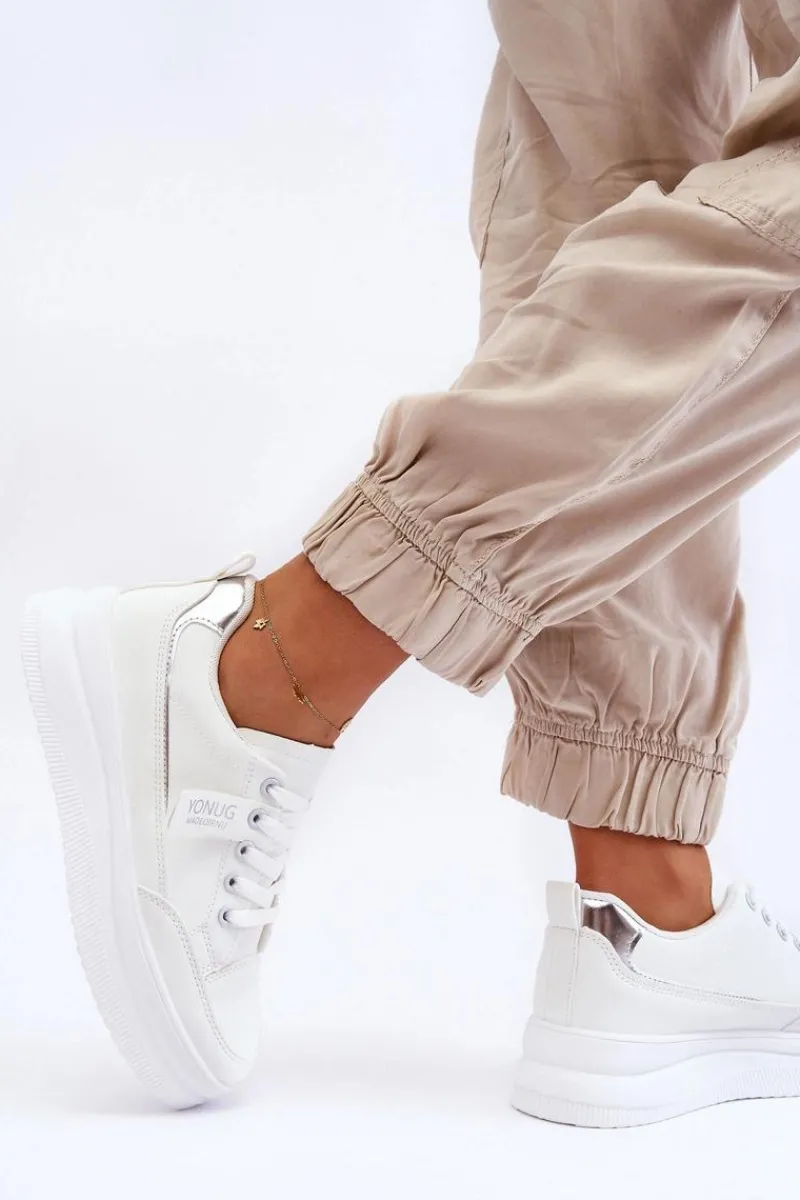 Clearance Klasyczne Damskie Buty Sportowe Białe Ronesha Damskie Buty Sportowe Na Platformie|Sneakersy Damskie