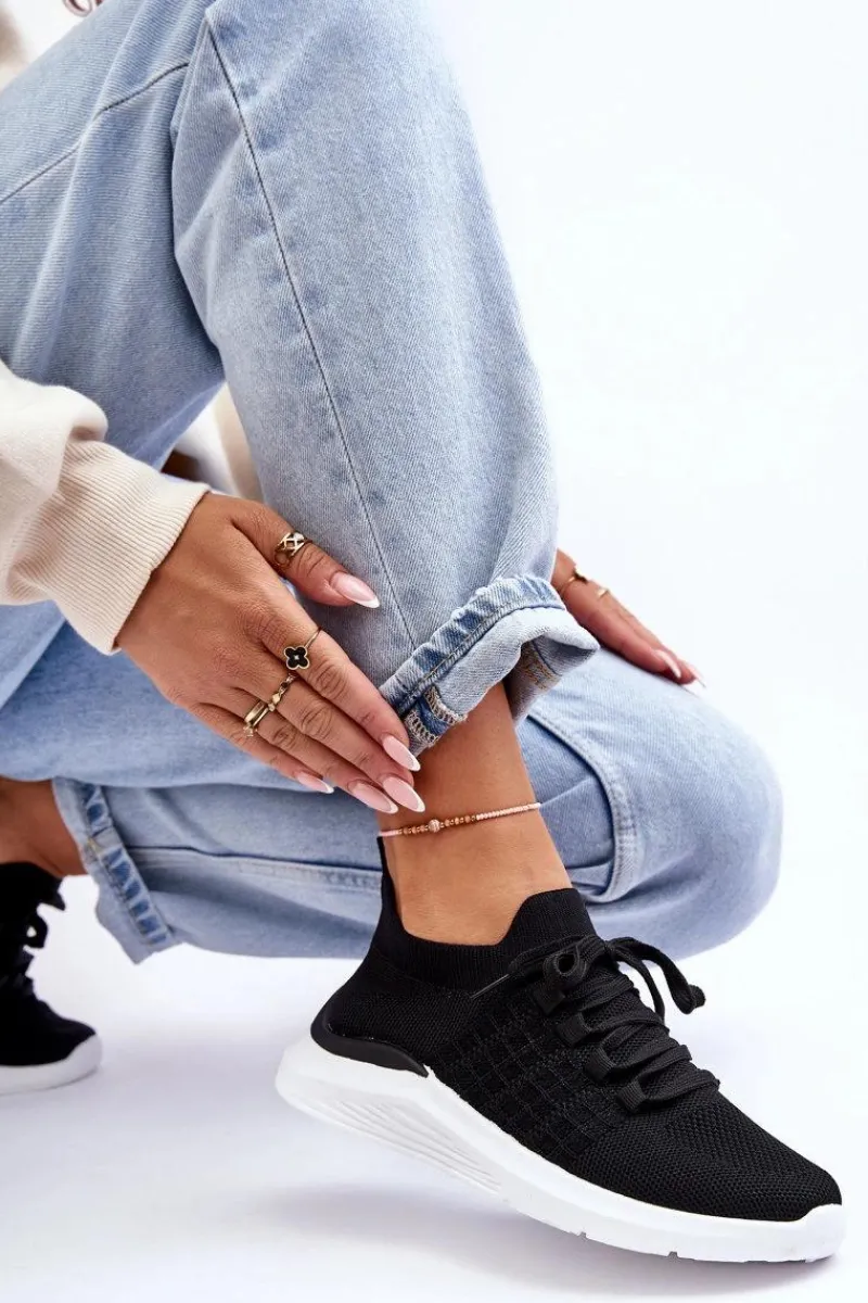 Klasyczne Damskie Buty Sportowe Czarne Nikilla Damskie Buty Sportowe Na Platformie|Sneakersy Damskie