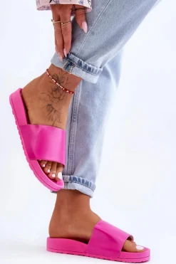 Klapki Damskie Klasyczne>Boto Klasyczne Damskie Klapki Fuksja Rolien