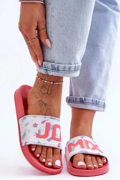 Online Boto Klasyczne Damskie Klapki Różowe Jomix