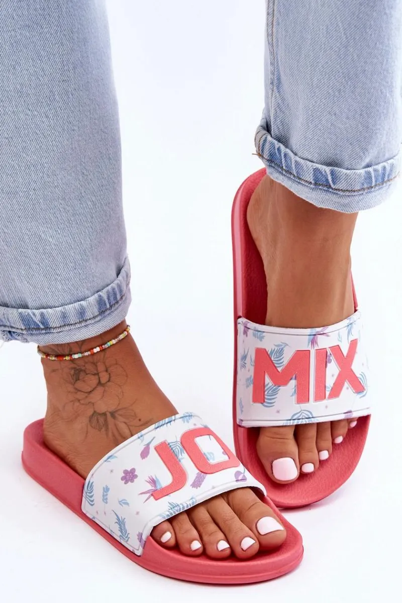 Online Boto Klasyczne Damskie Klapki Różowe Jomix