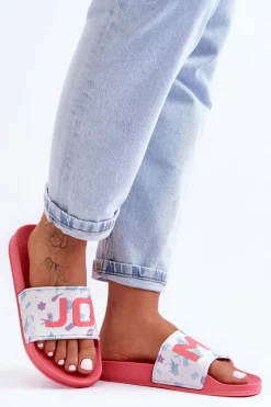 Online Boto Klasyczne Damskie Klapki Różowe Jomix