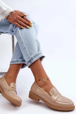 Mokasyny Damskie Skórzane|Mokasyny Na Platformie><noscript><img width=