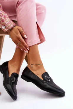 Mokasyny Damskie Skórzane><noscript><img width=