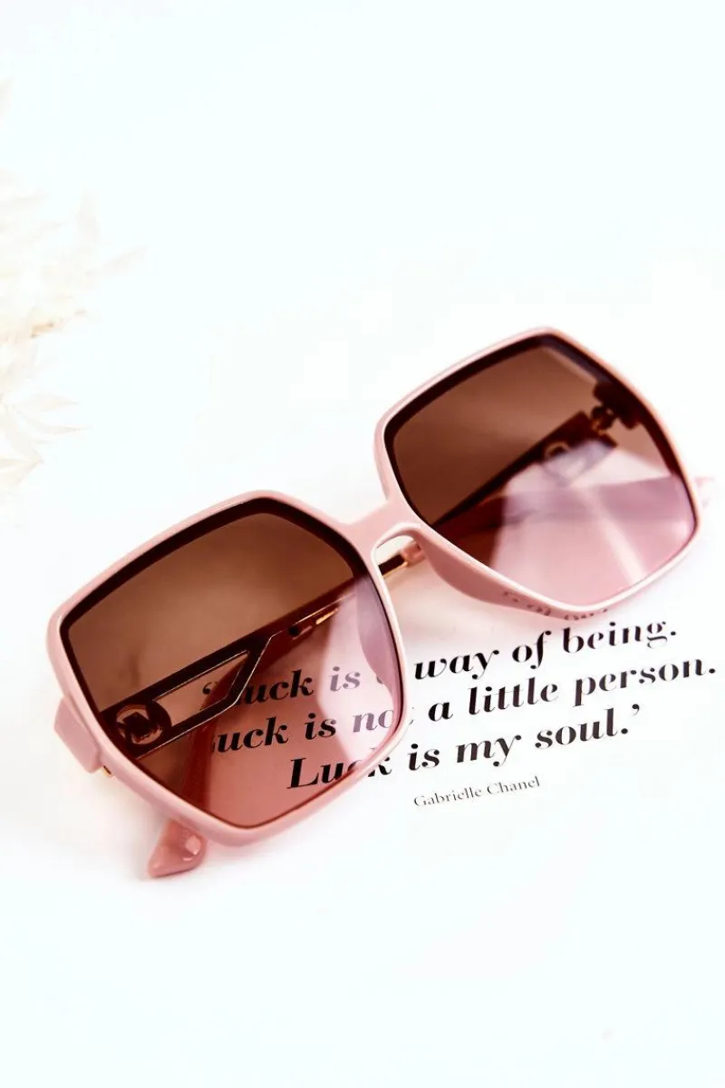 Clearance Klasyczne Damskie Okulary Przeciwsłoneczne M2352 Różowe Okulary