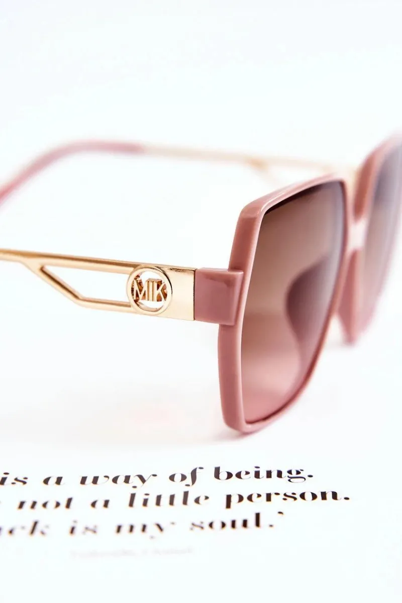 Clearance Klasyczne Damskie Okulary Przeciwsłoneczne M2352 Różowe Okulary