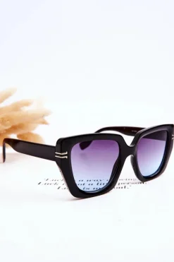 Sale Klasyczne Damskie Okulary Przeciwsłoneczne V110061 Czarne Okulary