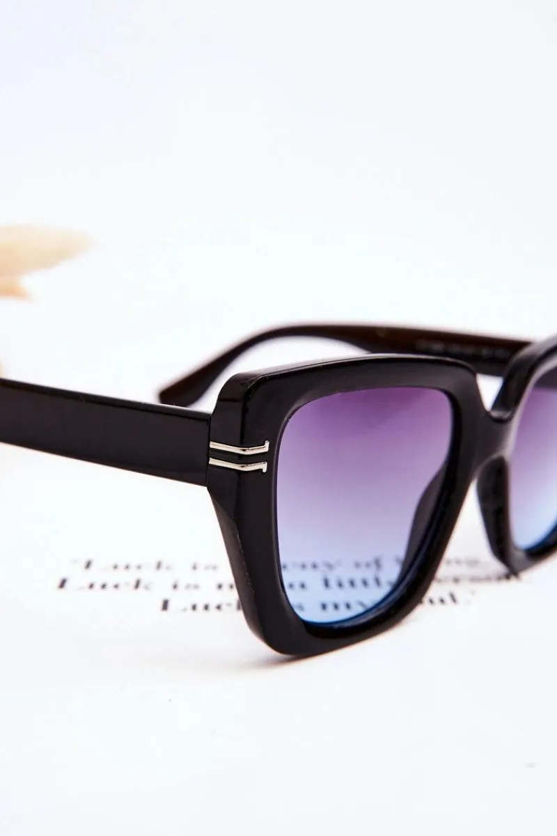 Sale Klasyczne Damskie Okulary Przeciwsłoneczne V110061 Czarne Okulary