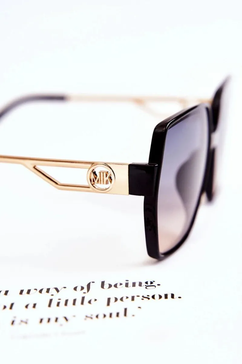 Outlet Klasyczne Damskie Okulary Przeciwsłoneczne Ombre M2352 Czarne Okulary