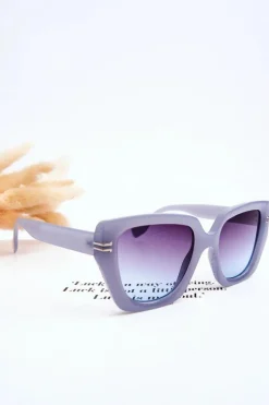 Okulary>Boto Klasyczne Damskie Okulary Przeciwsłoneczne V110061 Niebieskie