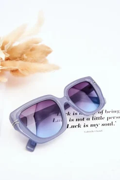 Okulary>Boto Klasyczne Damskie Okulary Przeciwsłoneczne V110061 Niebieskie