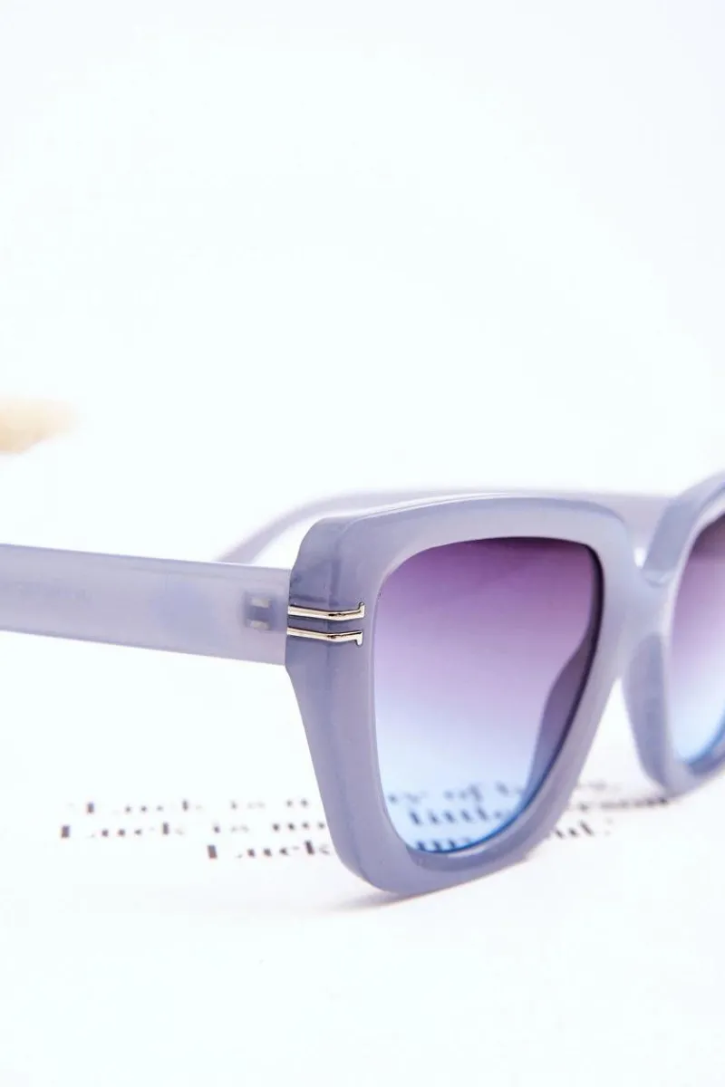 Okulary>Boto Klasyczne Damskie Okulary Przeciwsłoneczne V110061 Niebieskie