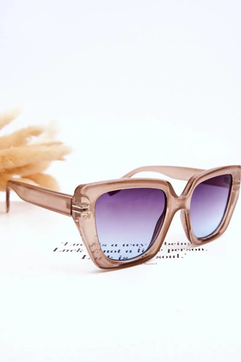 Sale Klasyczne Damskie Okulary Przeciwsłoneczne V110061 Szare Okulary