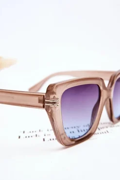 Sale Klasyczne Damskie Okulary Przeciwsłoneczne V110061 Szare Okulary