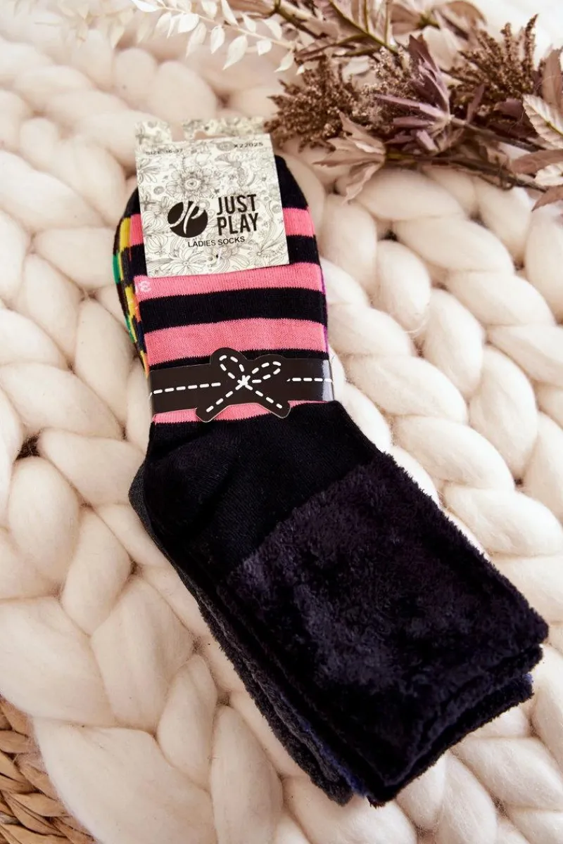 Skarpetki|Skarpetki>Just Play Klasyczne Damskie Skarpety W Paski 5-Pak Multikolor