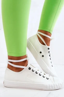 Trampki Damskie Big Star|Trampki Damskie Niskie>Big Star Shoes Klasyczne Damskie Trampki BIG STAR JJ274493 Białe