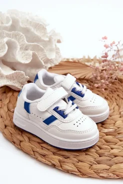 Clearance Boto Klasyczne Dziecięce Buty Sportowe Biało-Niebieskie Marlin