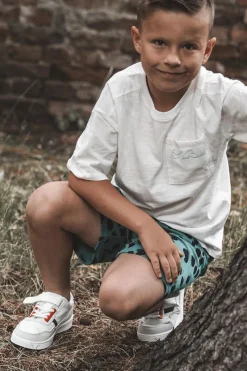 New Klasyczne Dziecięce Buty Sportowe Biało-Czerwone Marlin Dzieci Chłopięce|Dziewczęce