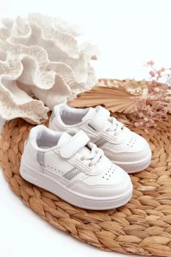 Chłopięce|Dziewczęce>Boto Klasyczne Dziecięce Buty Sportowe Białe Marlin