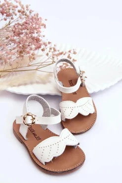 Online Klasyczne Dziecięce Sandały Białe Izzy Dzieci Dziewczęce