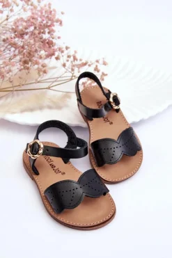 Discount Boto Klasyczne Dziecięce Sandały Czarne Izzy Czarny