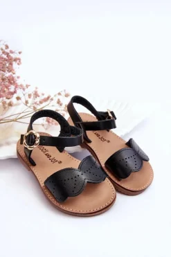 Discount Boto Klasyczne Dziecięce Sandały Czarne Izzy Czarny