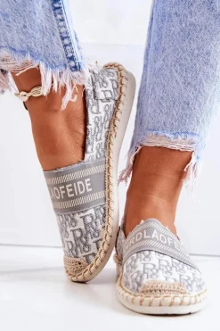 Best Klasyczne Espadryle Szare Warm Time Damskie Czarne Espadryle