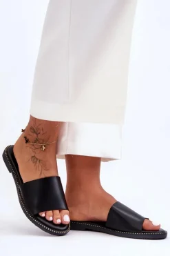 Clearance Boto Klasyczne Klapki Damskie Czarne Aphrodite