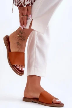 Hot Klasyczne Klapki Damskie Camel Aphrodite Damskie Klapki Damskie Klasyczne