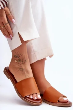 Hot Klasyczne Klapki Damskie Camel Aphrodite Damskie Klapki Damskie Klasyczne