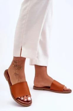 Hot Klasyczne Klapki Damskie Camel Aphrodite Damskie Klapki Damskie Klasyczne