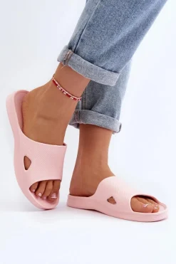 Outlet Boto Klasyczne Klapki Damskie Różowe Juniria Różowy