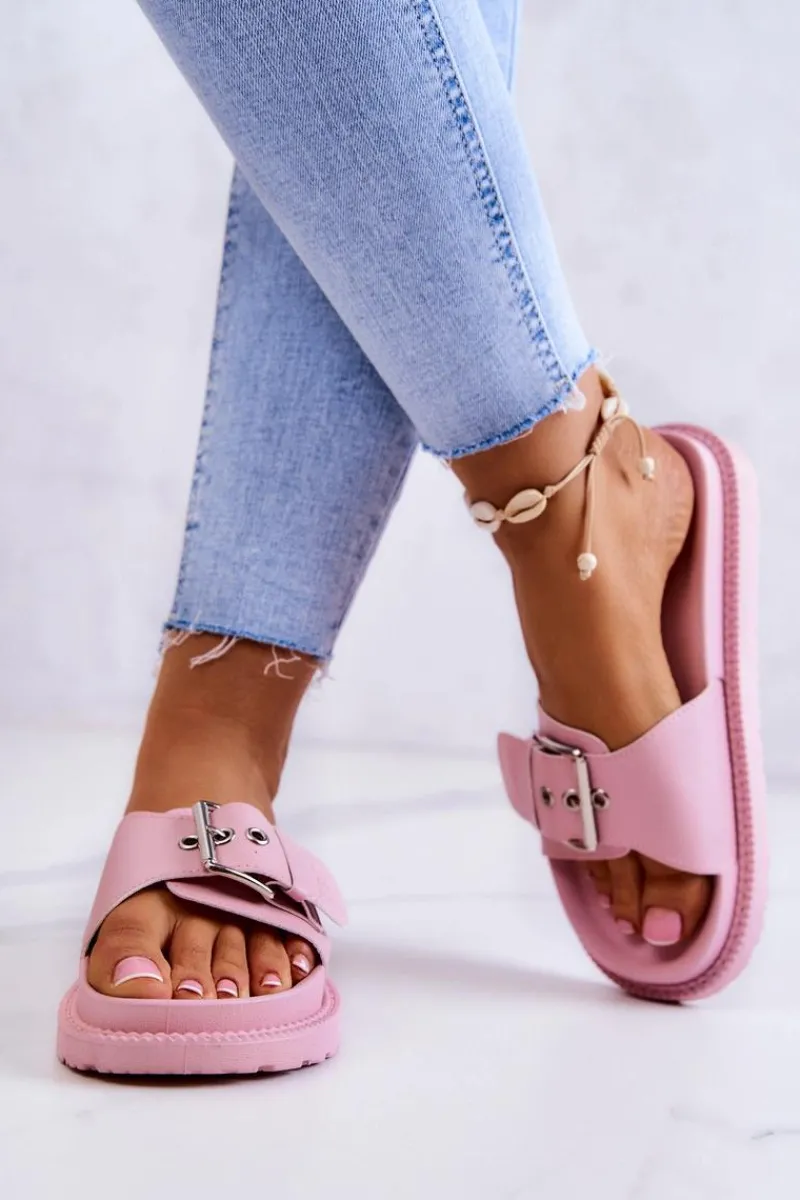 Klapki Damskie Big Star|Klapki Damskie Klasyczne>Big Star Shoes Klasyczne Klapki Damskie Big Star JJ274A308 Różowe Różowy