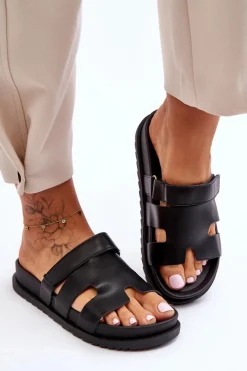 Klapki Na Platformie|Klapki Damskie Klasyczne>Boto Klasyczne Klapki Damskie Czarne Molie