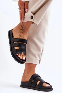 Klapki Na Platformie|Klapki Damskie Klasyczne>Boto Klasyczne Klapki Damskie Czarne Molie