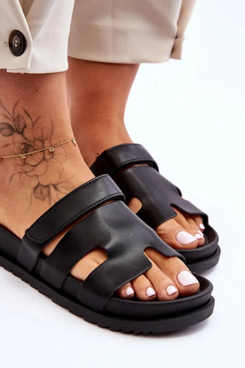 Klapki Na Platformie|Klapki Damskie Klasyczne>Boto Klasyczne Klapki Damskie Czarne Molie