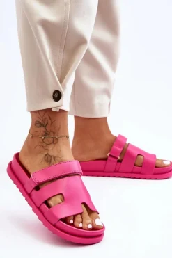 New Klasyczne Klapki Damskie Fuksja Molie Damskie Klapki Na Platformie|Klapki Damskie Klasyczne