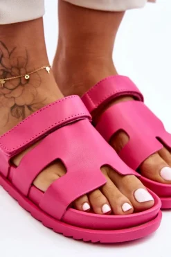 New Klasyczne Klapki Damskie Fuksja Molie Damskie Klapki Na Platformie|Klapki Damskie Klasyczne