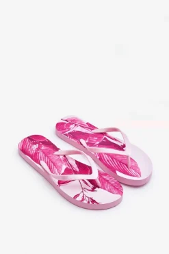 Klapki Sportowe|Klapki Damskie Japonki>4F Klasyczne Klapki Japonki SS23FFLIF060-54S Różowe