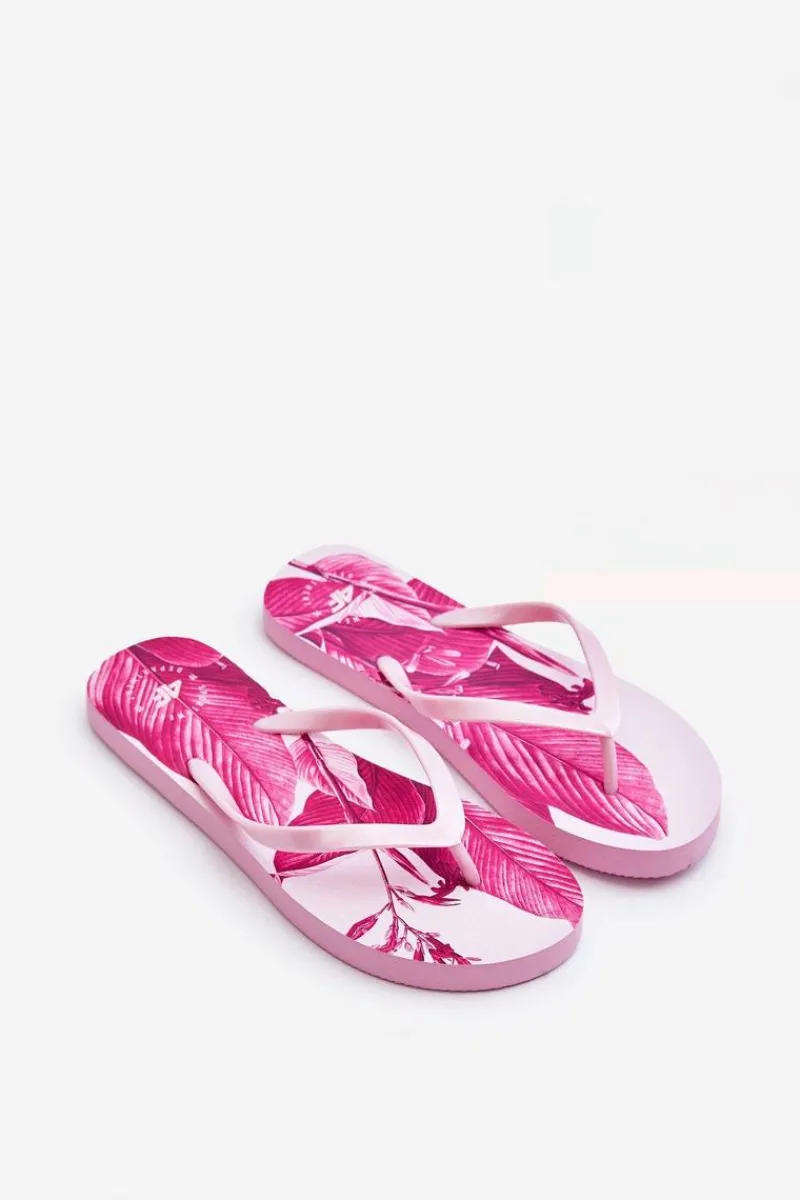 Klapki Sportowe|Klapki Damskie Japonki>4F Klasyczne Klapki Japonki SS23FFLIF060-54S Różowe