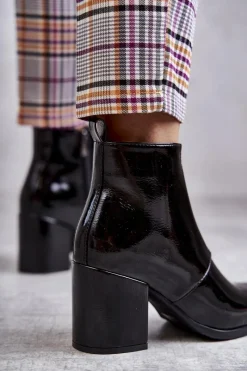 Clearance Boto Klasyczne Lakierowane Botki La.Fi 260035B-LA Czarne