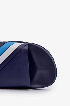 Clearance Boto Klasyczne Lekkie Klapki Męskie Granatowe Bemostom