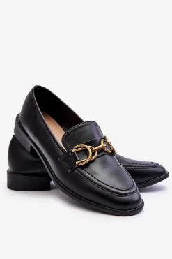 Loafersy Damskie|Mokasyny Damskie Skórzane>Boto Klasyczne Mokasyny Damskie Czarne Lorien