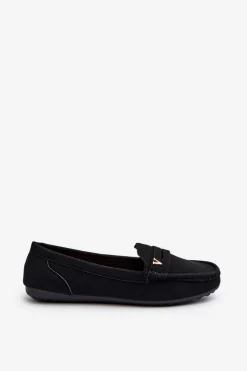 Hot Boto Klasyczne Mokasyny Damskie Czarne Iramarie