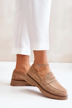 Loafersy Damskie|Mokasyny Damskie Zamszowe><noscript><img width=