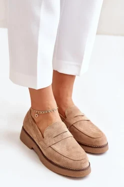Loafersy Damskie|Mokasyny Damskie Zamszowe><noscript><img width=